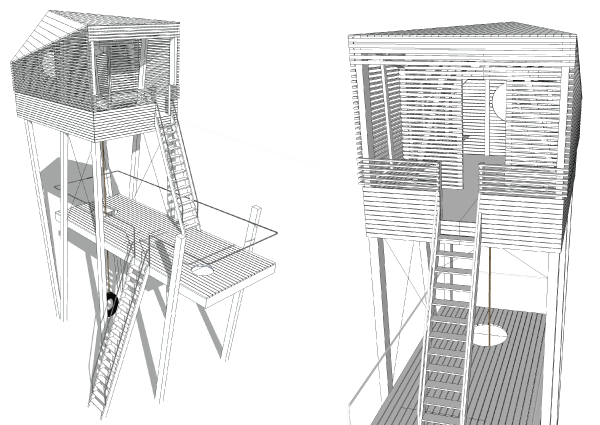 Husdon Woods Treehouse with Richlite Rainscreen