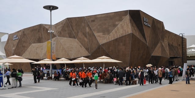 Portugal's Pavilion featuring Thermacork at the 2010 Shanghai Expo
